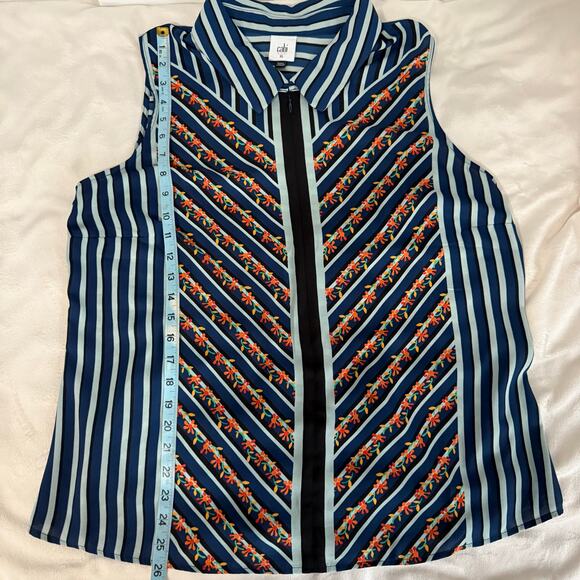 Cabi Style 6318 Chevron Sleeveless Blouse Size X‎ Large - Picture 8 of 10